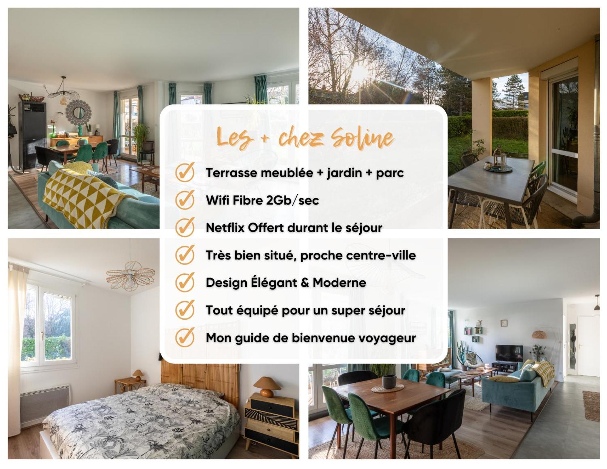 T3 Calme - Ideal Famille & Pros - Parking - Jardin - Wifi - Netflix Безансон Екстериор снимка